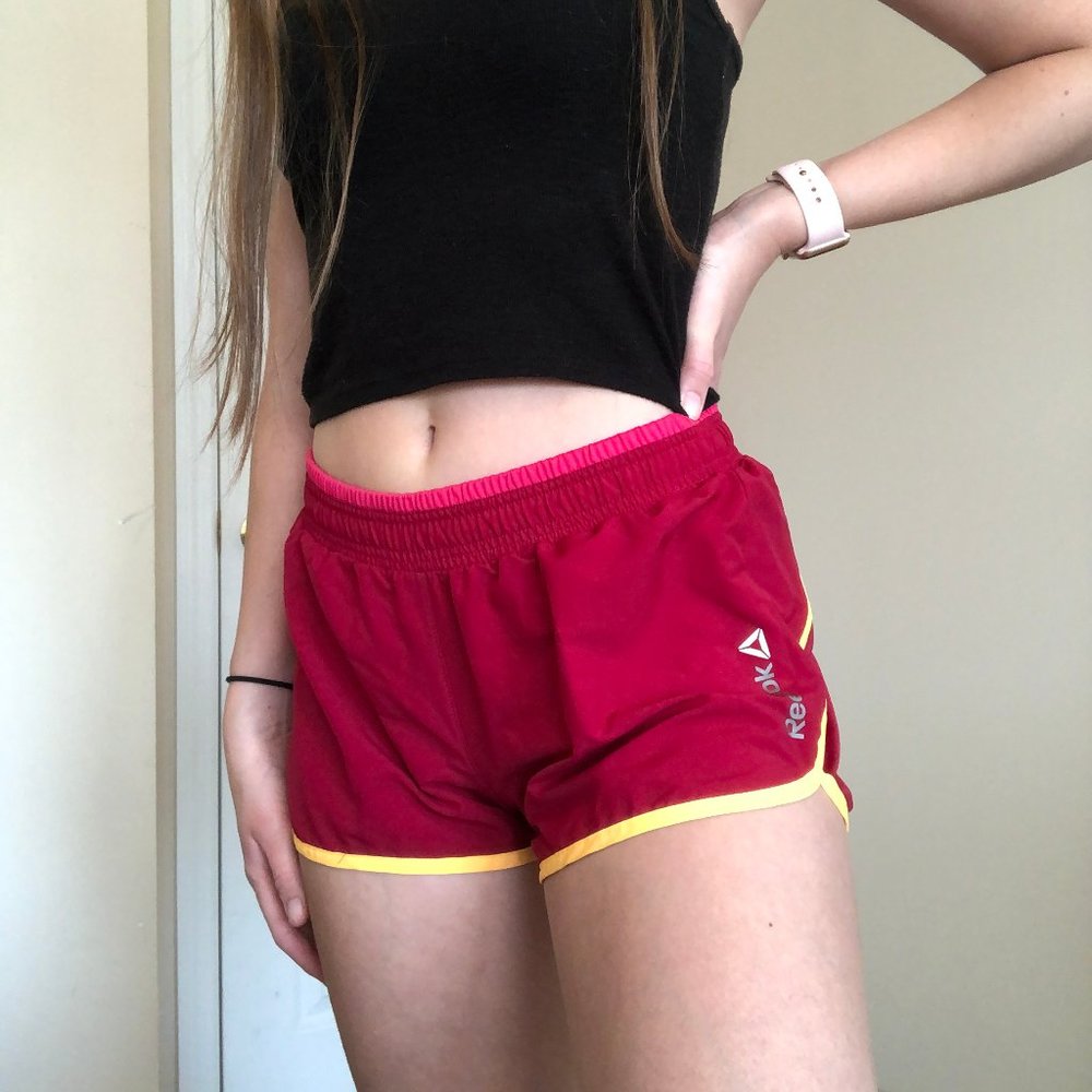 Reebok Red Athletic Shorts